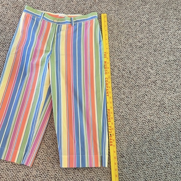 Jones New York Sport Colorful Striped Wide-Leg Capris. Y2K - Picture 4 of 12